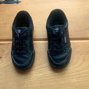 Like New Adidas shoes, toddler boys size 8, black